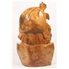 Image 2 : Buddha Statue, Hand Carved  Yew Wood, 25" [181069]