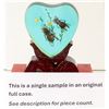 Image 1 : Insects & Crustacean Encased in Resin Heart  (15) [196260]