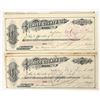 Image 1 : Rare Tombstone Checks (2) [197463]