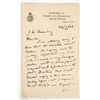 Image 1 : Autographed Note Relating to the British Museum, 1926 [197087]