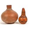 Image 1 : Native American Pot and Carved Gourd [197489]