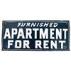 Image 1 : Furnished Apartments For Rent Metal Sign  [197099]