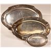 Image 1 : Silver Plate Serving Platter Trio [183221]