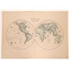 Image 1 : Map of The World in Hemispheres, c1850's [180166]