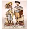 Image 1 : Man & Woman w/Lamb Figurines c. 1900 [177624]