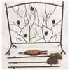 Image 1 : Fireplace Screen, Tools Trio & Bellows [197478]
