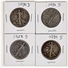 Image 1 : Walking Liberty Half Dollars (4) [197831]