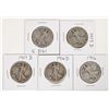 Image 1 : Walking Liberty Half Dollars 1916-1918 (5) [197769]