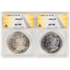 Image 1 : Morgan Dollars AU 58 (2) [197916]