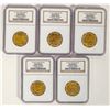 Image 1 : B. R. Sanchez Uncirculated Tokens (5) [197326]