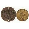 Image 2 : Band Saloon Tokens (2 different) [198260]
