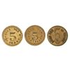 Image 2 : Pacific Saloon Tokens (3 different) [198262]