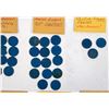 Image 2 : World War II Sales Tax Tokens: Errors/Misstrikes (60+) [195636]