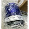 Image 2 : (2) Edwards Signaling #125HALFB120A Halogen Flashing Bulbs Blue