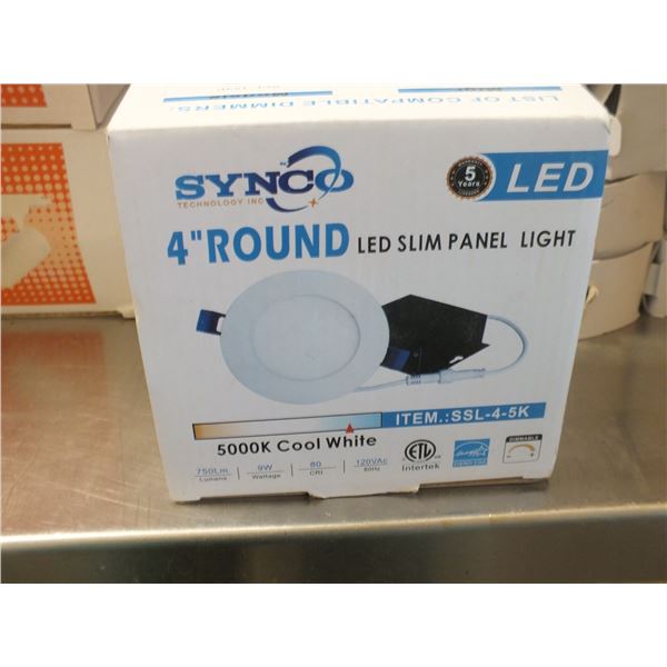 15 4" Round Slim Panel Lights