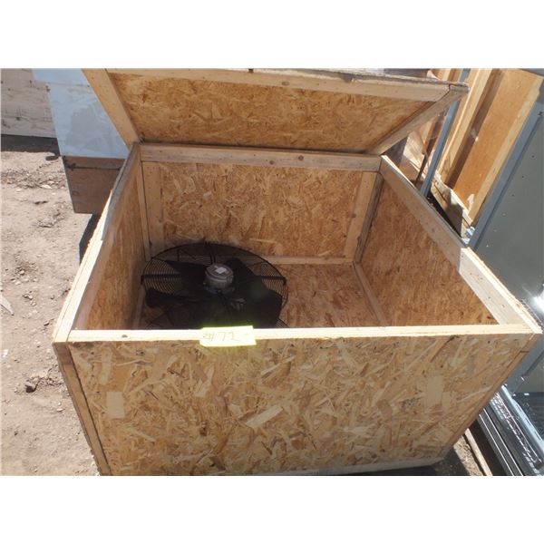 Wooden Crate & 2 Fans