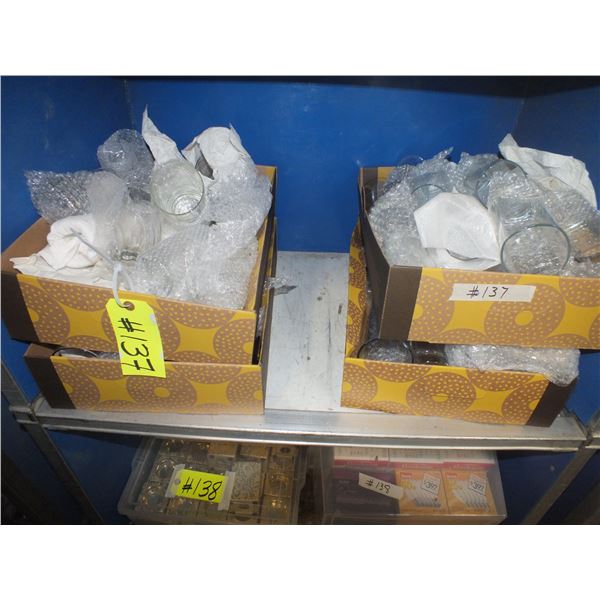4 Boxes Of Assorted Glasses