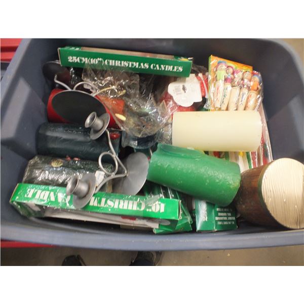 Tote Of Assorted Candles