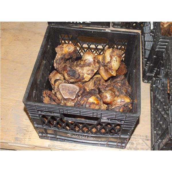 Milk Crate Of Beef Dog Bones