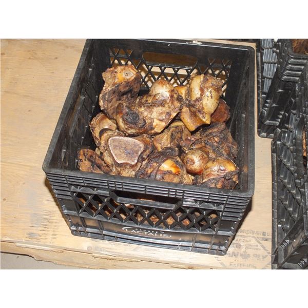 Milk Crate Of Beef Dog Bones