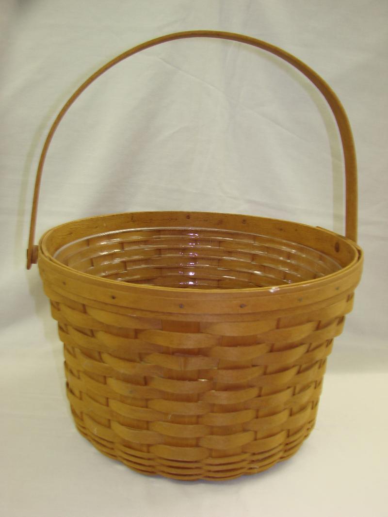 Longaberger Large Fruit Basket w/Plastic Protector