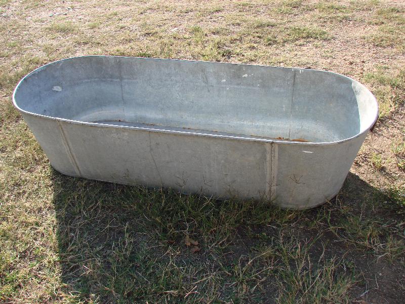 53" Long Galvanized Cowboy Bathtub