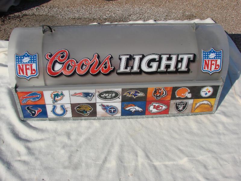 Coors NFL Pool Table Light