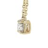 Image 5 : New 14K Gold .49 ctw Round Brilliant Diamond Solitaire Pendant w/ Adjustable Cha