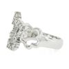 Image 6 : Estate 14k White Gold 0.47 ctw Round Brilliant Diamond Open Star Cloud Band Ring