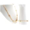 Vintage 14k Gold White & Angel Skin Coral Carved Bead Necklace & Bracelet Set