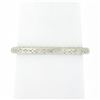 Image 1 : Antique Art Deco Tiffany & Co. Platinum Engraved Work Eternity Wedding Band Ring