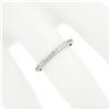 Image 4 : Antique Art Deco Tiffany & Co. Platinum Engraved Work Eternity Wedding Band Ring