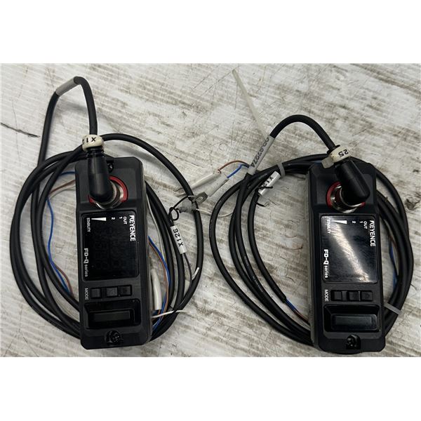 (2) Keyence #FD-Q10C Digital Flow Sensors