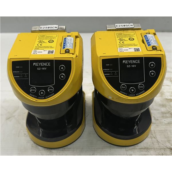 (2) Keyence #SZ-16V Safety Laser Scanners
