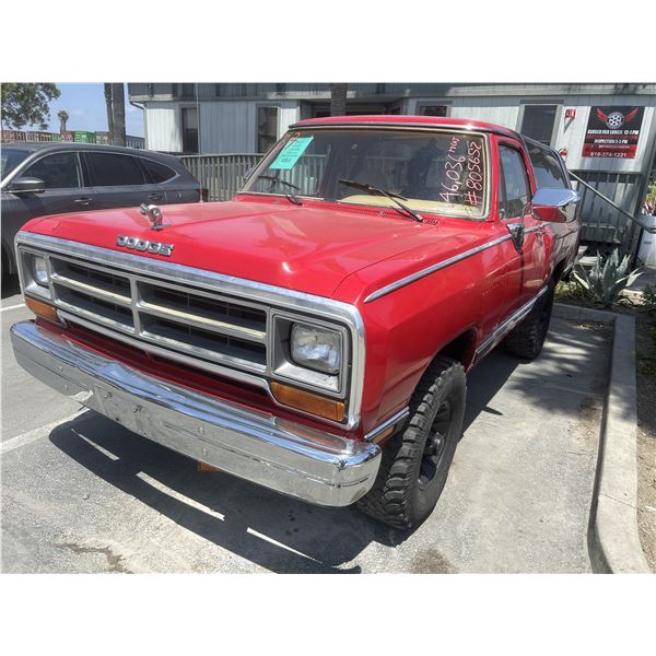 1988 Dodge Ramcharger