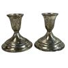 Image 2 : 2x Vintage Towle Sterling Silver Weighted Candle Stick Holders