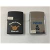 Image 1 : 2x Vintage Hawaiian Zippo Lighters Bradford, PA