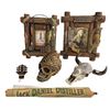 Image 1 : Assorted Collectibles: Picture Frames, Resin Bullet Skull, Jack Daniels Poster, & More
