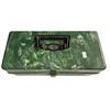 Image 2 : Green Bakelite Plano Molding Co. NO. 5 802 Tackle Box With Assorted Fishing Accessories