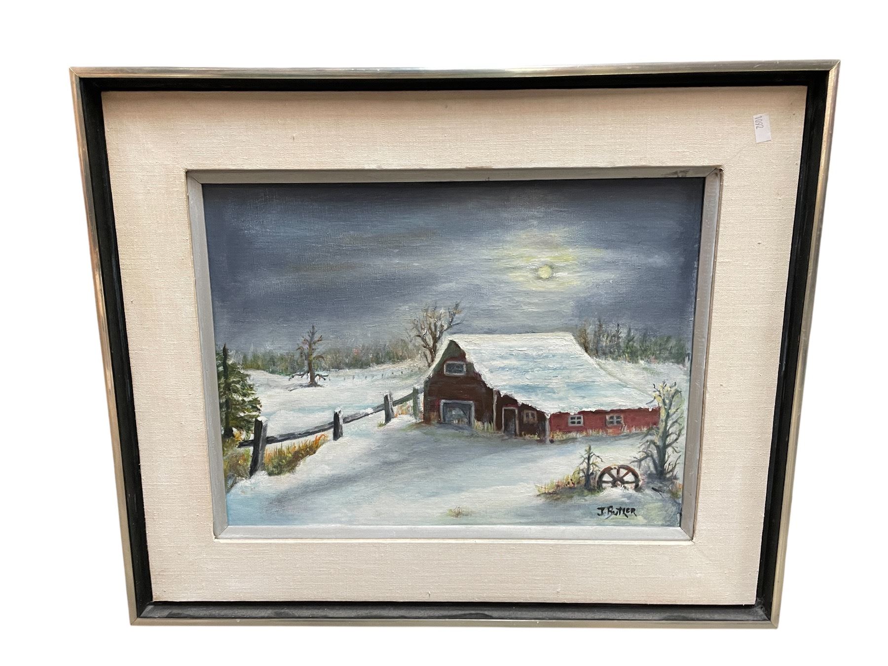 Vintage Jan Butler Original Oil Painting On Canvas