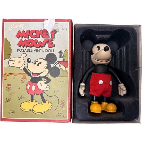 Disney Mickey Mouse Posable Vinyl Doll Retro Collection