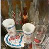 Image 2 : Vintage Variety: Stain Glass Pepsi Cup/Tray, Pop Bottles Beer Bottle & Milk Bottle