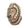 Image 2 : Vintage Turtle Shell Painted Art Piece With Shells & Feather Details