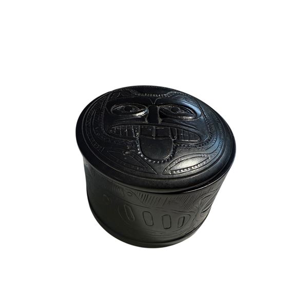 First Nations Resin Lidded Container