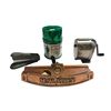 Image 1 : Vintage Stationeries: Green Giant Pencil Sharpener, Boston Pencil Sharpener, Pen Holder, & Stapler