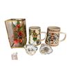 Image 1 : Vintage Variety: 2 Steins, Faux Flowers In Shadow Box & 2x Crystal Geodes