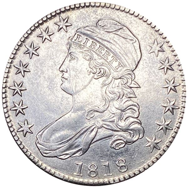1818 Capped Bust Half Dollar CLOSELY UNCIRCULATED