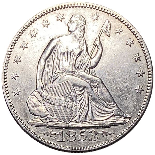 1853 Arrows Seated Liberty Half Dollar UNCIRCULATED
