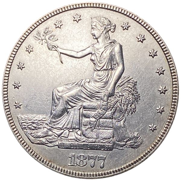1877-S Silver Trade Dollar CLOSELY UNCIRCULATED