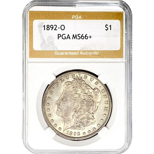 1892-O Morgan Silver Dollar PGA MS66+